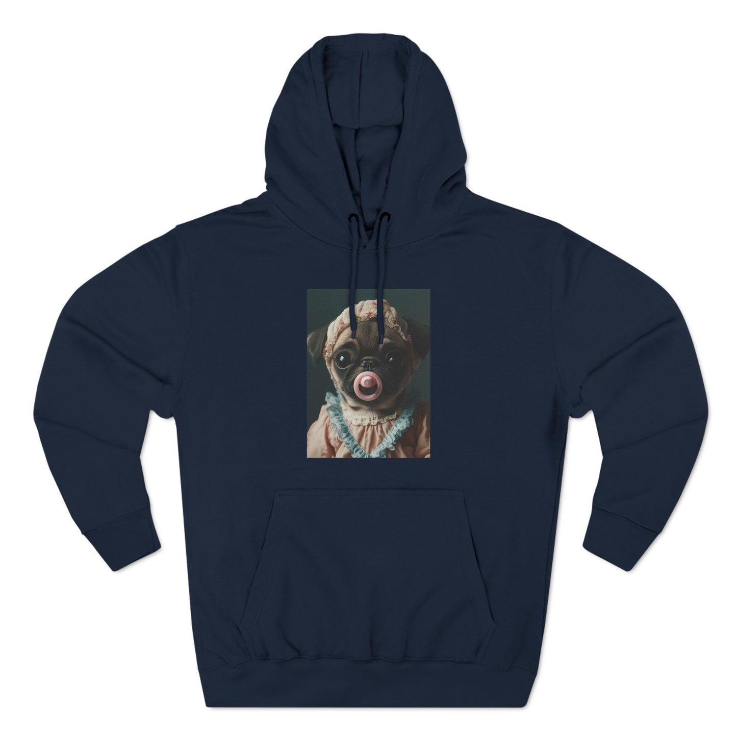Pug in Peach and Lace: "Blushing Belle" | Hoodie | Puppy Love Edition™