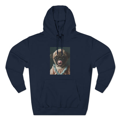 Pug in Peach and Lace: "Blushing Belle" | Hoodie | Puppy Love Edition™