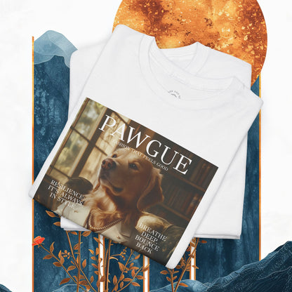 Golden Retriever in White Suit: "Cover" | T Shirt | Pawgue Chic Edition™