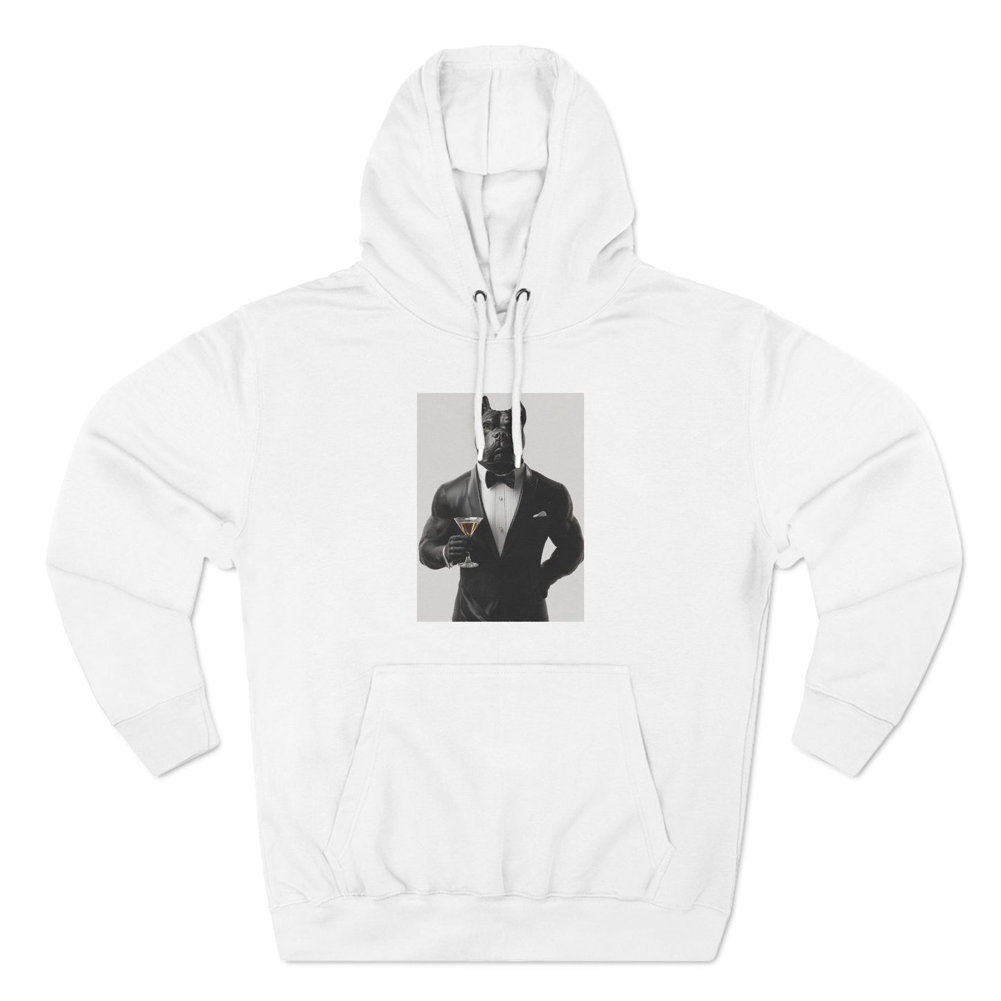 Cane Corso in Tuxedo: "Ebony Elegance" | Hoodie | Pawgue Chic Edition™