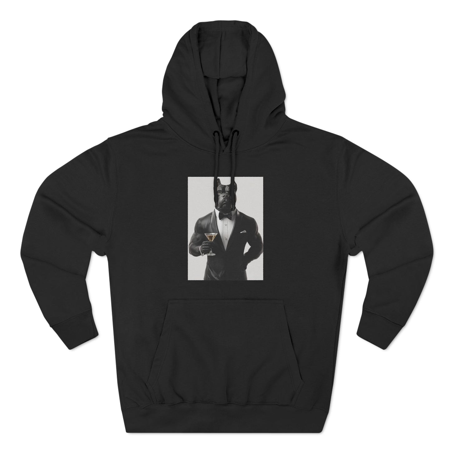 Cane Corso in Tuxedo: "Ebony Elegance" | Hoodie | Pawgue Chic Edition™