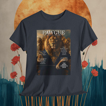 Lion on a Gilded Throne: "Cover" | T Shirt | Pawgue Chic Edition™