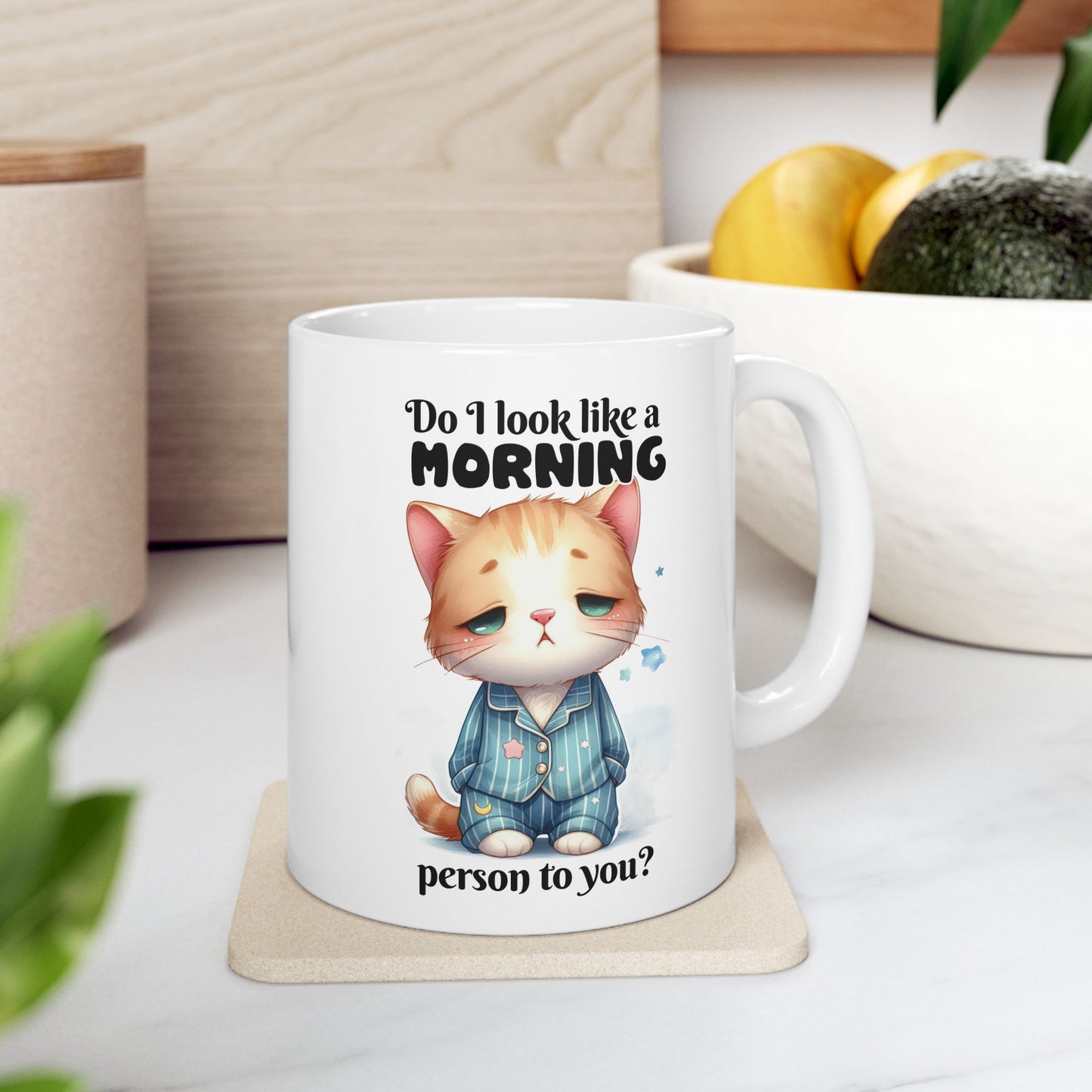 Bark Basics Collection™: "Morning Person" | Ceramic Mug, (11oz, 15oz)