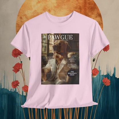 Golden Retriever in White Suit: "Cover" | T Shirt | Pawgue Chic Edition™