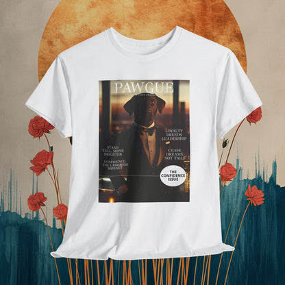 Labrador in Black Tie: "Cover" | T Shirt | Pawgue Chic Edition™