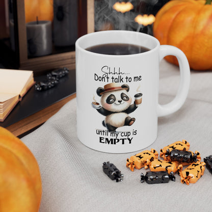 Snark & Simplicity Collection™: "Cup Is Empty" | Ceramic Mug, (11oz, 15oz) |