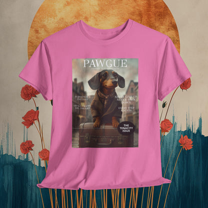 Dachshund in Tweed: "Cover" | T Shirt | Pawgue Chic Edition™