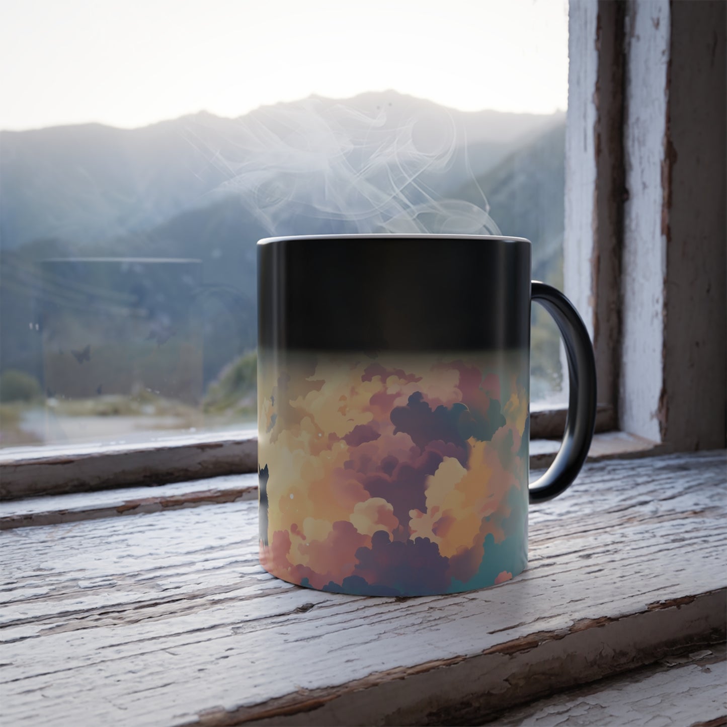 Enchanted Paws Collection™: "Butterfly Reverie" | Color Morphing Coffee Mug, 11oz |