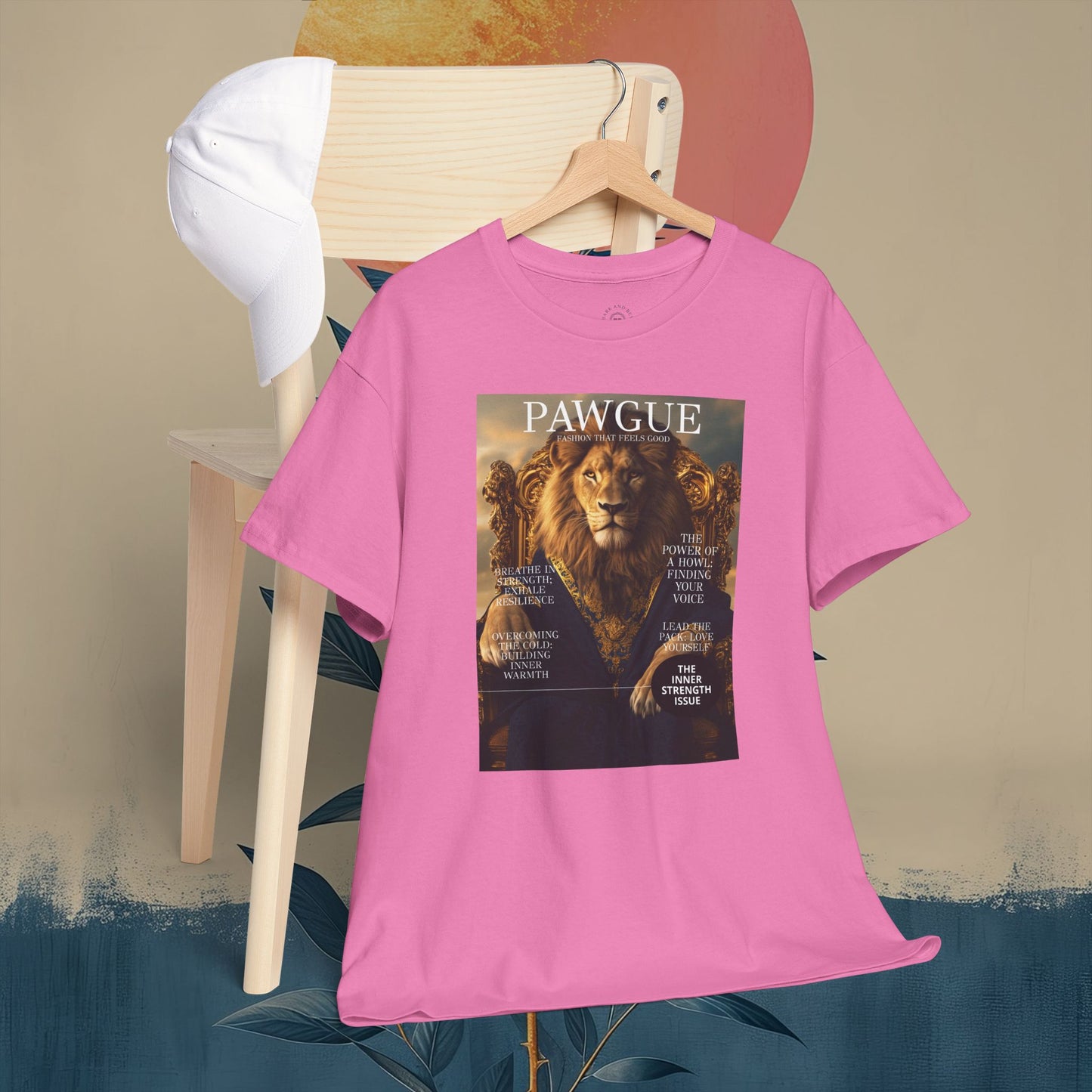 Lion on a Gilded Throne: "Cover" | T Shirt | Pawgue Chic Edition™