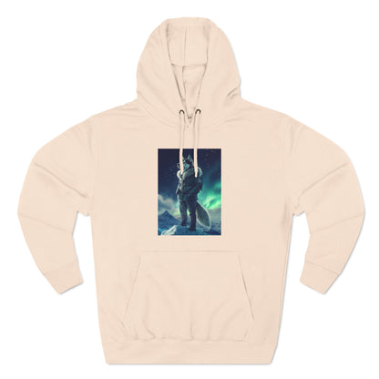 Husky under the Northern Lights: "Aurora Explorer" | Hoodie | Pawgue Chic Edition™