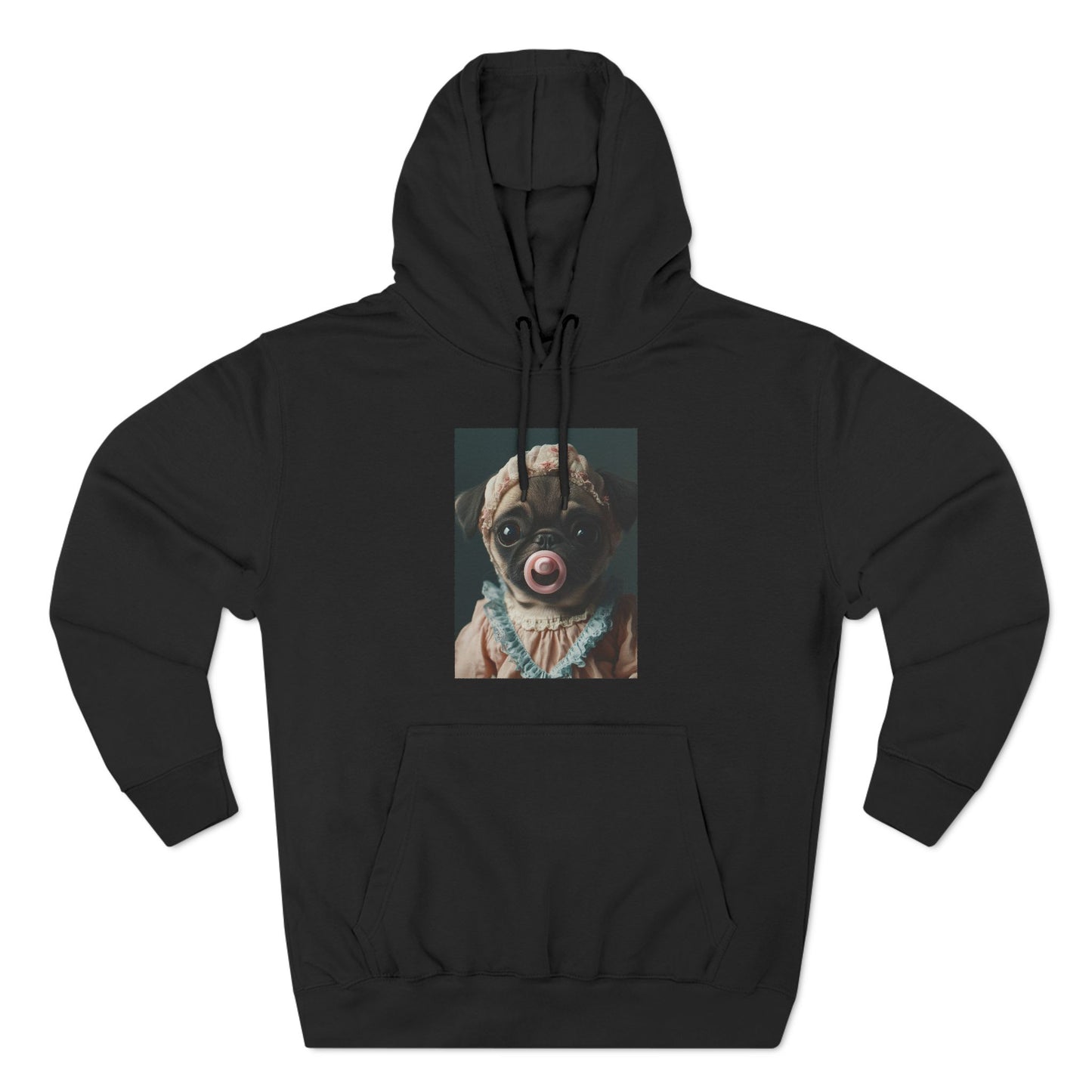 Pug in Peach and Lace: "Blushing Belle" | Hoodie | Puppy Love Edition™