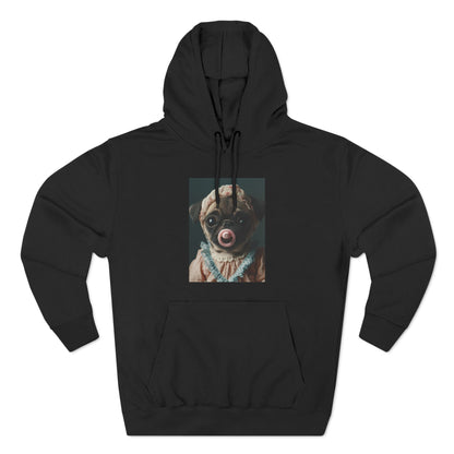 Pug in Peach and Lace: "Blushing Belle" | Hoodie | Puppy Love Edition™