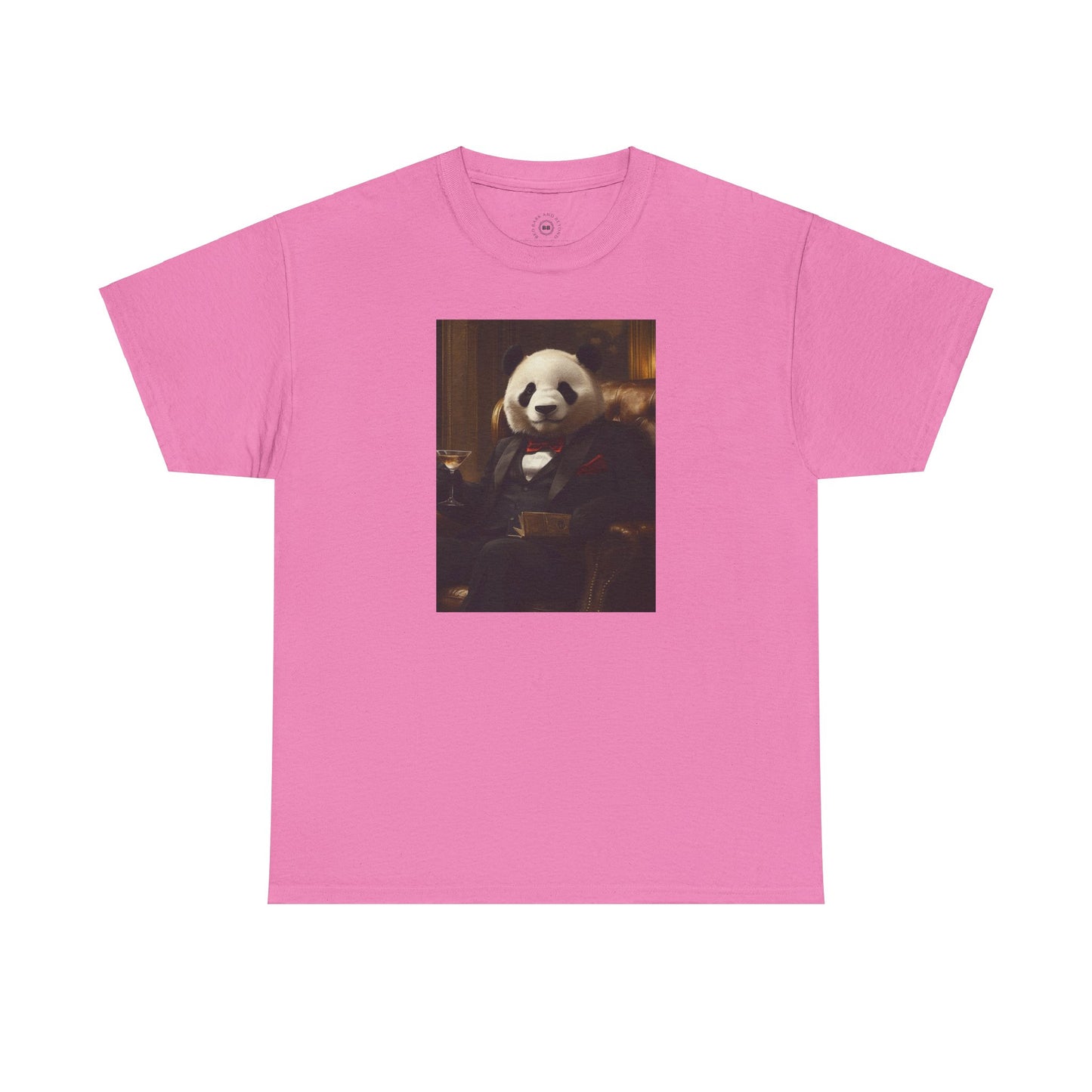 Panda Lounging in a Tuxedo: "The Polished Panda" | T Shirt | Pawgue Chic Edition™