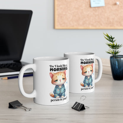 Bark Basics Collection™: "Morning Person" | Ceramic Mug, (11oz, 15oz)