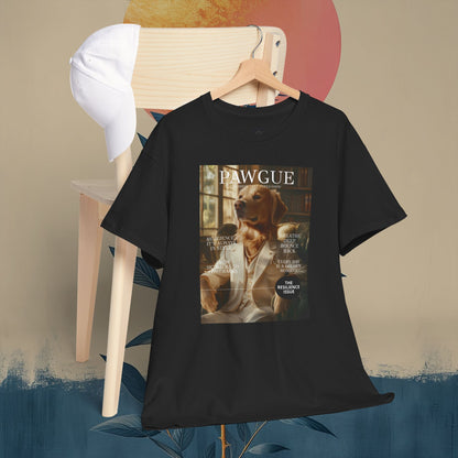 Golden Retriever in White Suit: "Cover" | T Shirt | Pawgue Chic Edition™