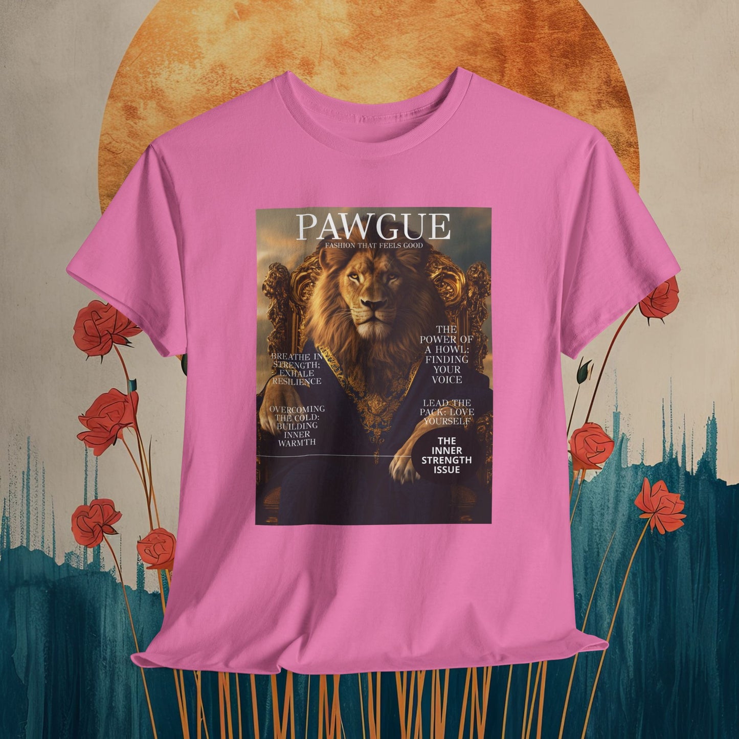 Lion on a Gilded Throne: "Cover" | T Shirt | Pawgue Chic Edition™