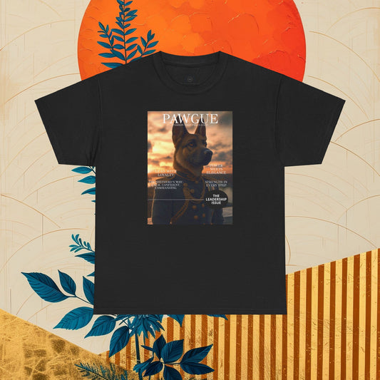 German Shepherd in Military Regalia: "Cover" | T Shirt | Pawgue Chic Edition™