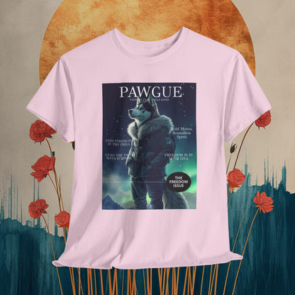 Husky under the Northern Lights: "Cover" | T Shirt | Pawgue Chic Edition™