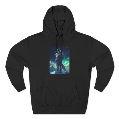 Husky under the Northern Lights: "Aurora Explorer" | Hoodie | Pawgue Chic Edition™