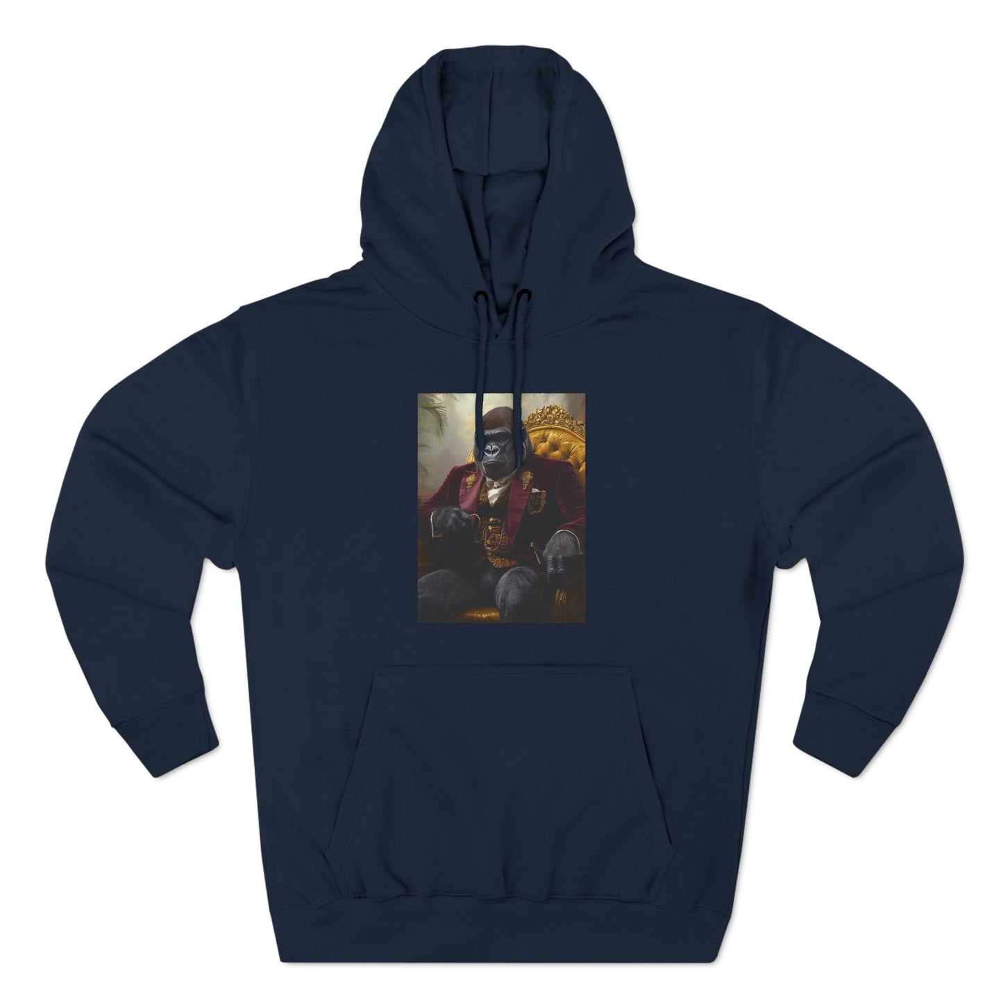 Gorilla in Velvet Suit: "The Jungle Tycoon" | Hoodie | Pawgue Chic Edition™