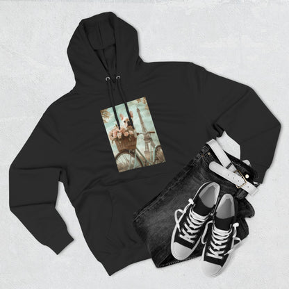 French Bulldog in Paris: "Paws and Petals" | Hoodie | Puppy Love Edition™