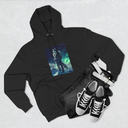 Husky under the Northern Lights: "Aurora Explorer" | Hoodie | Pawgue Chic Edition™