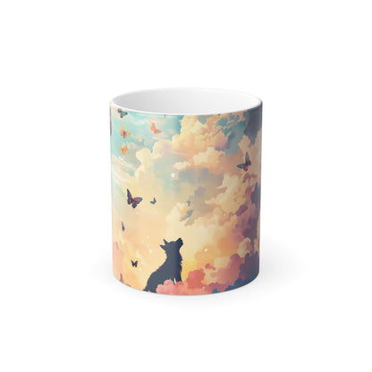 Enchanted Paws Collection™: "Butterfly Reverie" | Color Morphing Coffee Mug, 11oz |