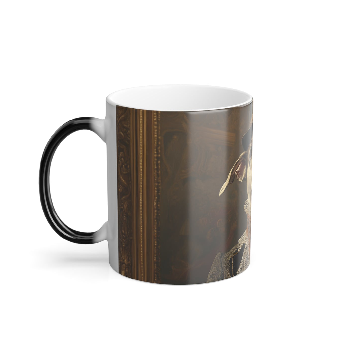 Historical Fiction Collection™: "The Noble Pawtrait" | Color Morphing Coffee Mug, 11oz |