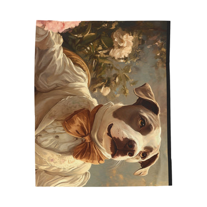 Historical Fiction Collection™: "Garden Soirée"  | Velveteen Plush Blanket