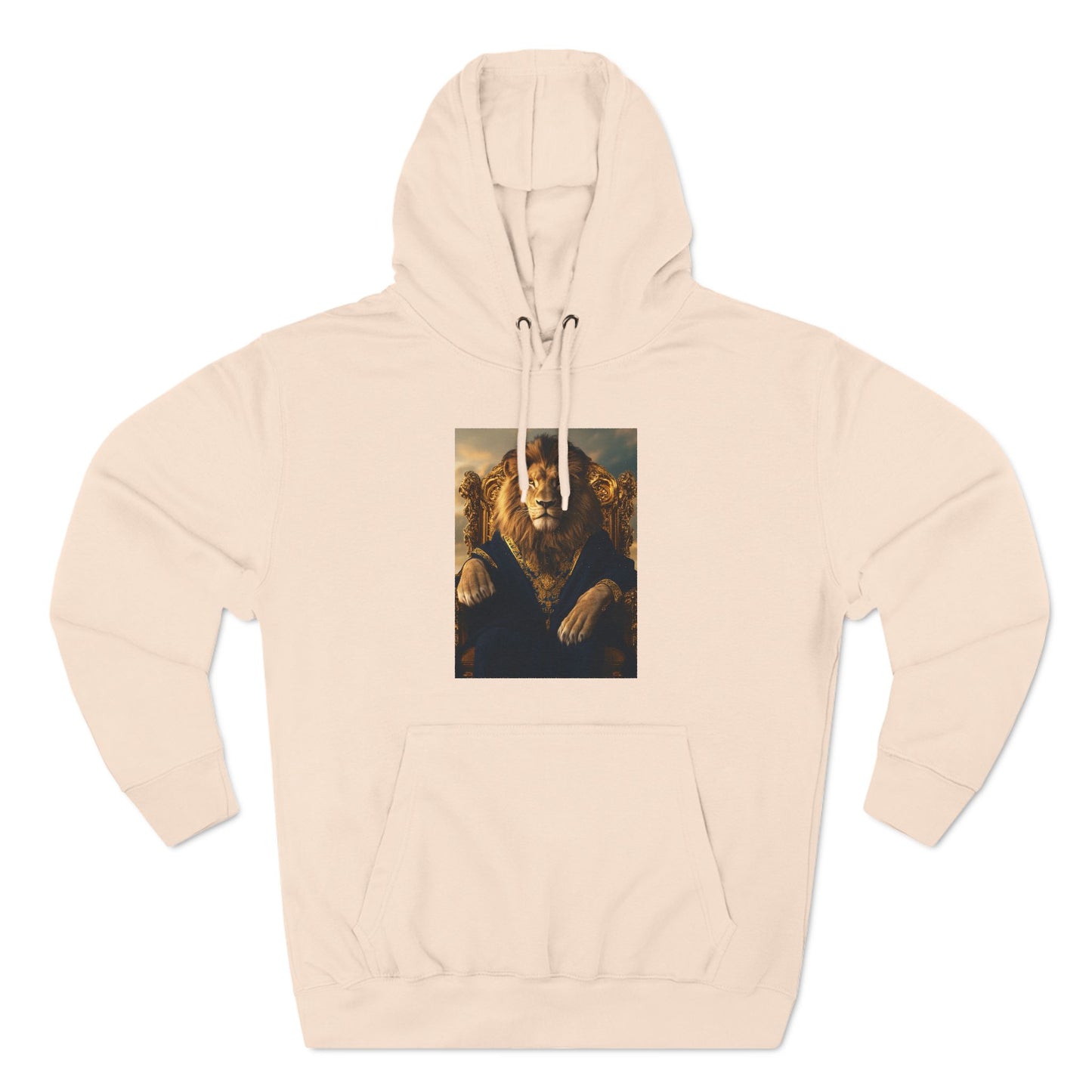 Lion on a Gilded Throne: "The Majestic Monarch" | Hoodie | Pawgue Chic Edition™