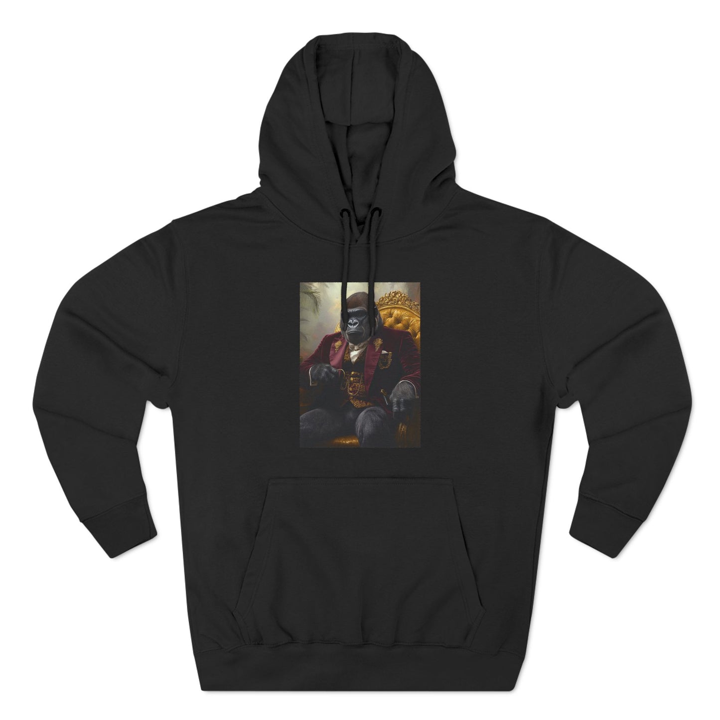 Gorilla in Velvet Suit: "The Jungle Tycoon" | Hoodie | Pawgue Chic Edition™