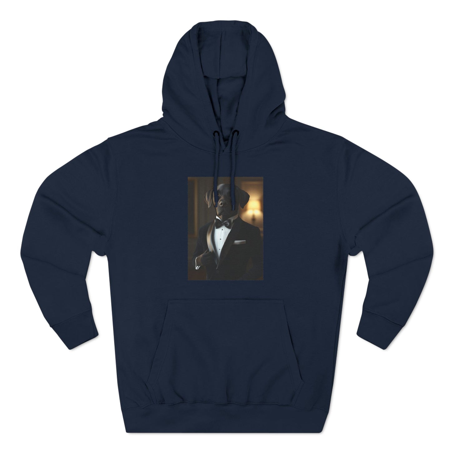 Labrador in Black Tie: "The Classic Companion"| Hoodie |  Pawgue Chic Edition™