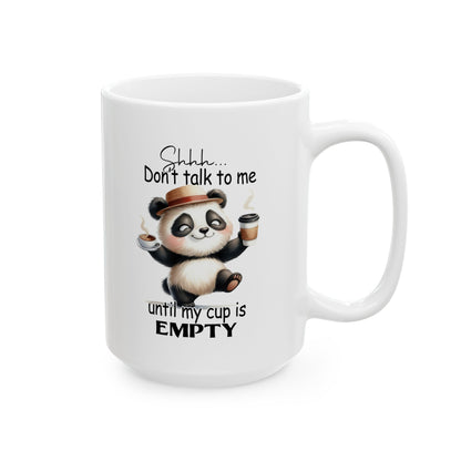 Snark & Simplicity Collection™: "Cup Is Empty" | Ceramic Mug, (11oz, 15oz) |